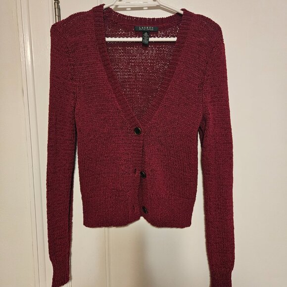 Ralph Lauren cardigan,  button front with v-neckline, slim fit - Picture 8 of 11